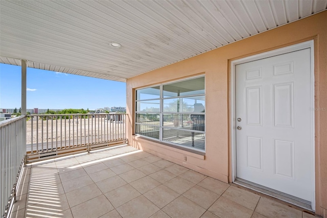 view of balcony