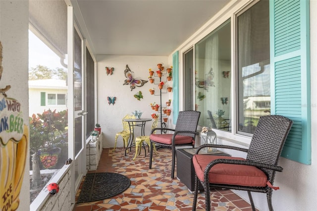 view of sunroom / solarium