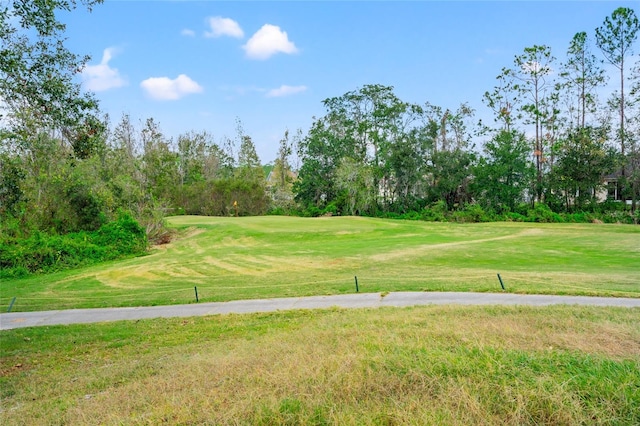 view of home's community featuring a lawn