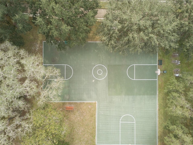 view of basketball court