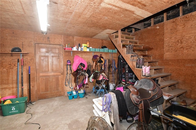 view of storage room