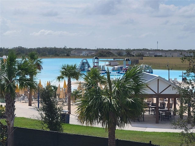 view of water feature