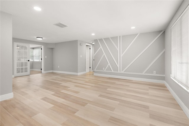 interior space featuring light hardwood / wood-style floors