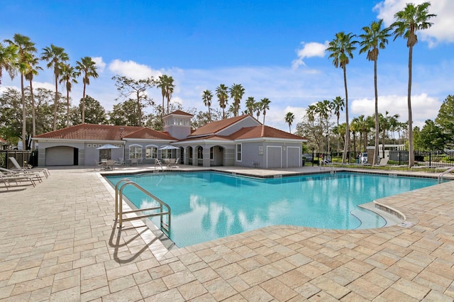 view of pool with a patio