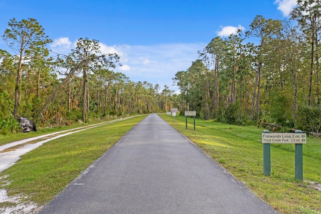 view of road