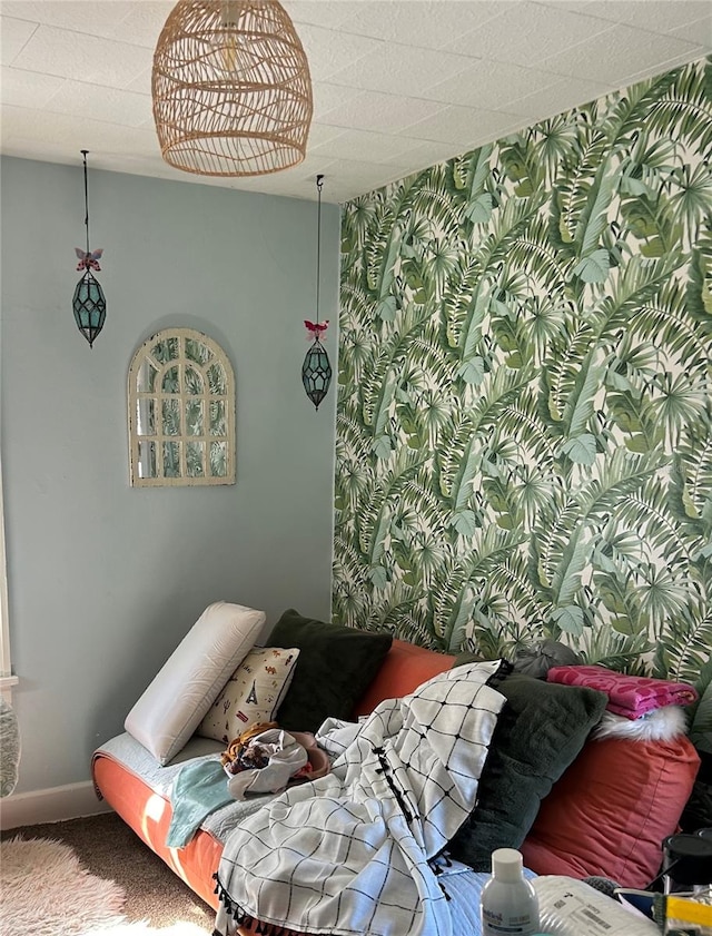 bedroom featuring carpet flooring