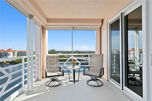 view of sunroom