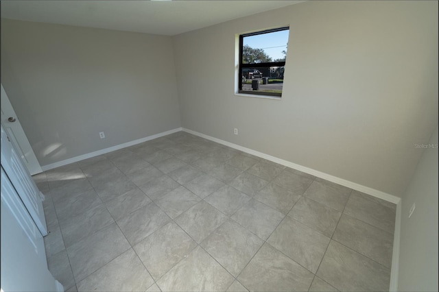 view of tiled empty room