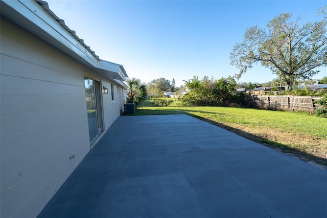 view of patio with cooling unit