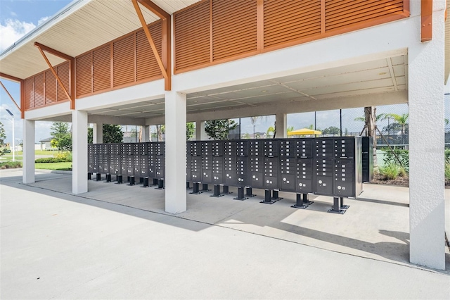 view of home's community featuring mail boxes