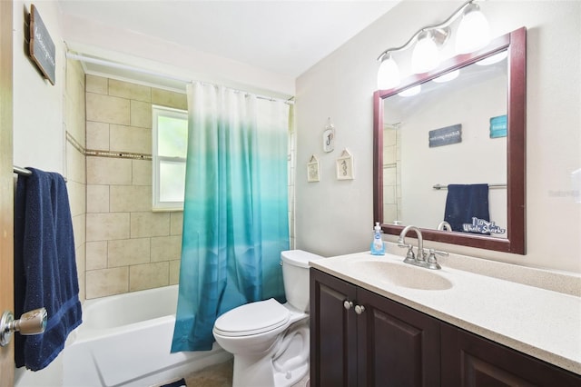 7511 Tyson Dr, Port Richey, FL 34668 - full bath with toilet, vanity, and shower / tub combo