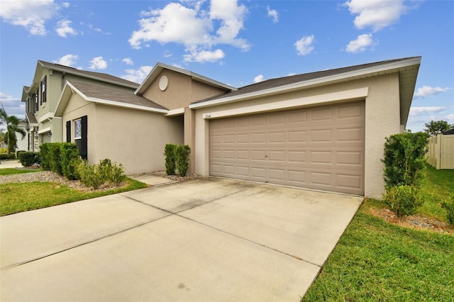 ranch-style house with a garage