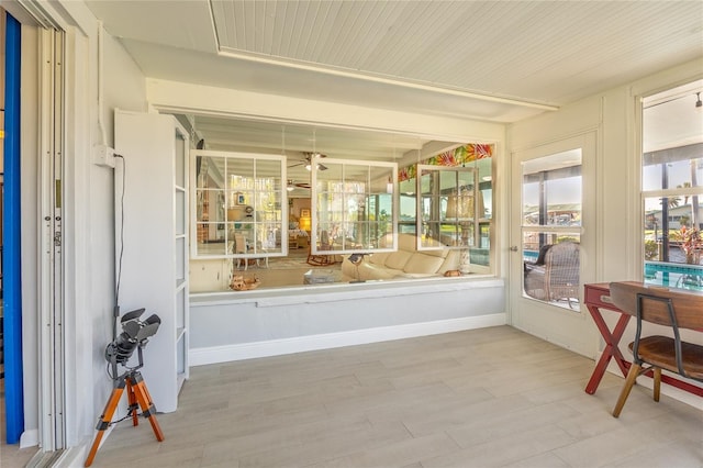 view of sunroom / solarium