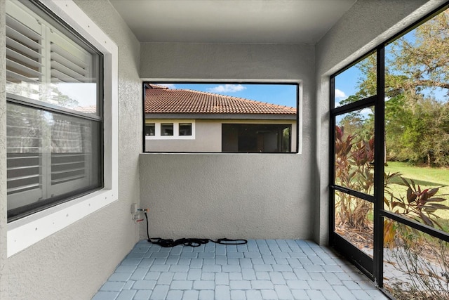 view of sunroom