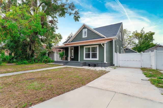 bungalow-style home with a porch