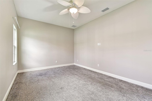 6317 Brevada Ln, Apollo Beach, FL 33572 - carpeted spare room with ceiling fan and baseboards