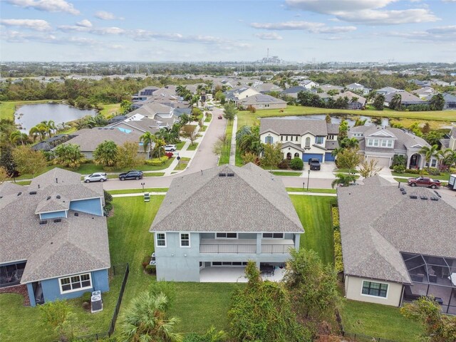 6317 Brevada Ln, Apollo Beach, FL 33572 - aerial view of residential area with a nearby body of water