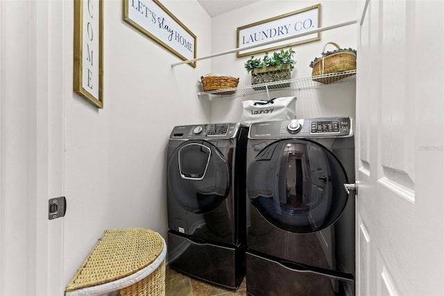 laundry area featuring separate washer and dryer