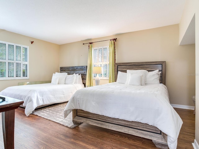 bedroom featuring hardwood / wood-style flooring