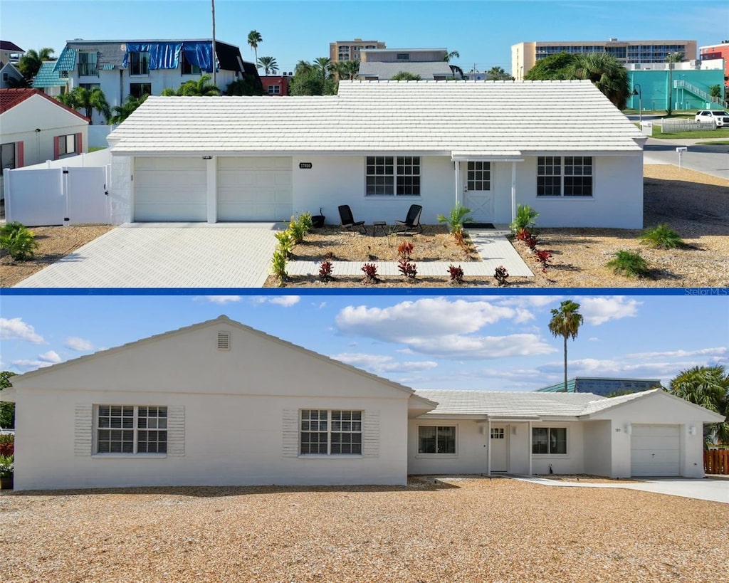 view of front of house featuring a garage