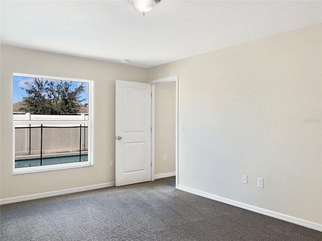 view of carpeted empty room