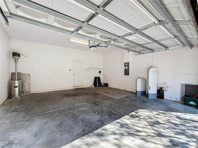 garage featuring electric panel