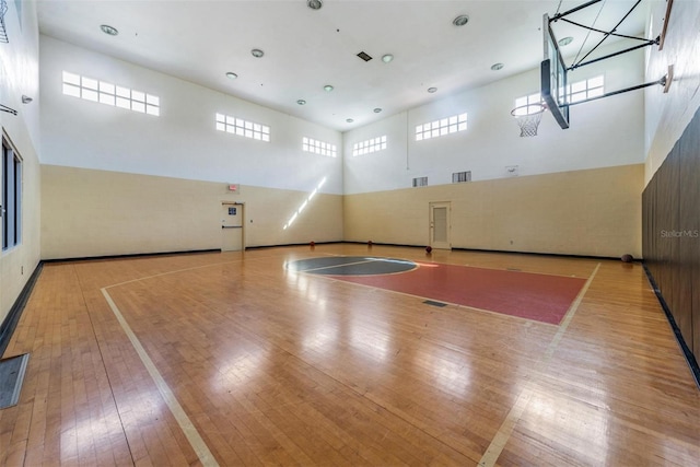 view of basketball court