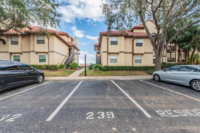 view of vehicle parking