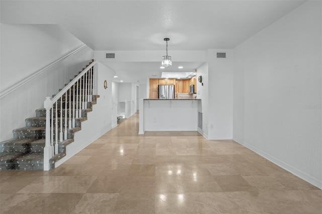 view of unfurnished living room