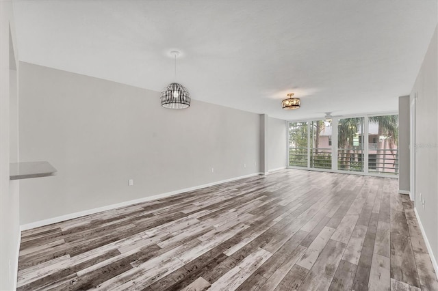 interior space featuring hardwood / wood-style floors