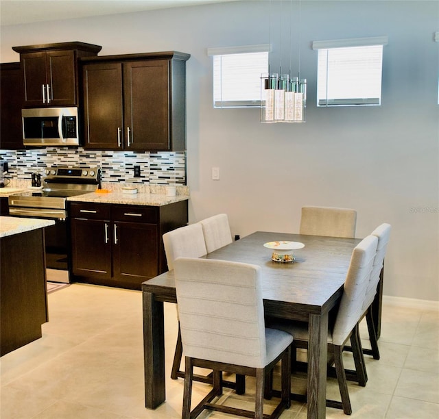 view of dining area