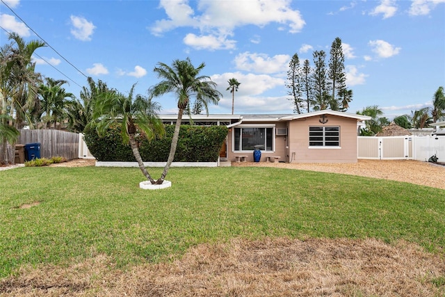 exterior space with a lawn