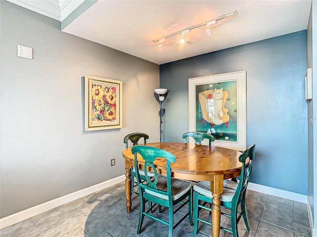 view of tiled dining space