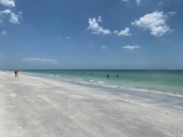 water view featuring a beach view