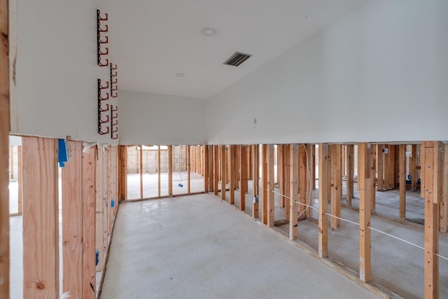 interior space with concrete flooring