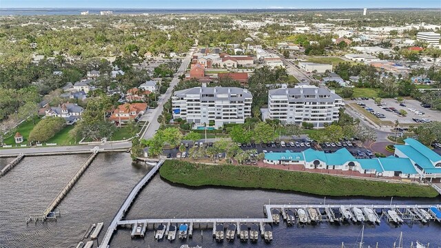 1050 Riverside Dr Unit A201, Palmetto, FL 34221 - bird's eye view of a large body of water and a marina
