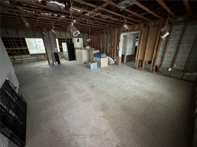 view of basement