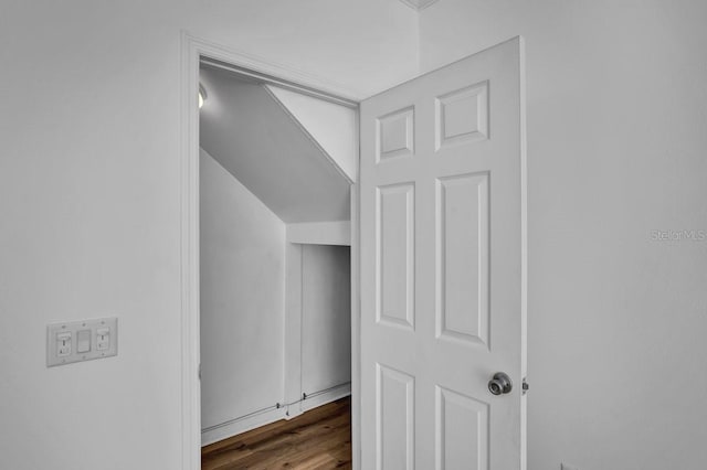 interior space featuring wood finished floors