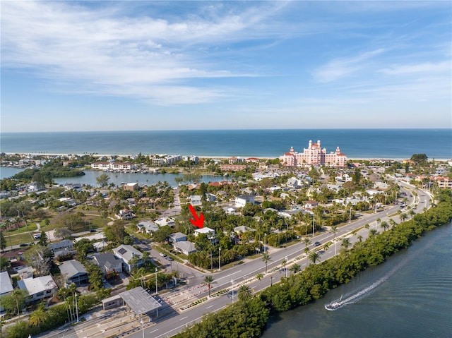 3302 E Maritana Dr, St Pete Beach, FL 33706 - aerial view of property and surrounding area with a nearby body of water