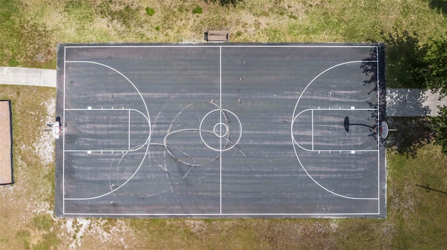 view of basketball court