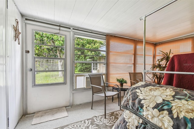 sunroom / solarium with a healthy amount of sunlight