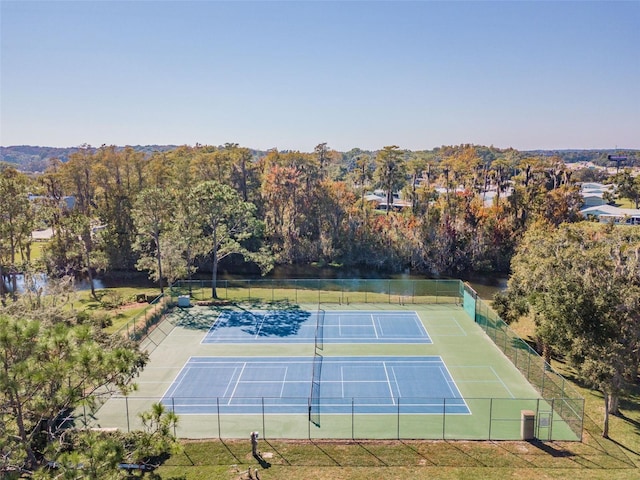 view of tennis court