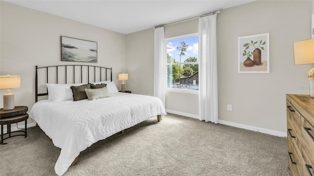 bedroom featuring carpet flooring