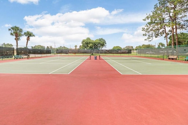 view of sport court