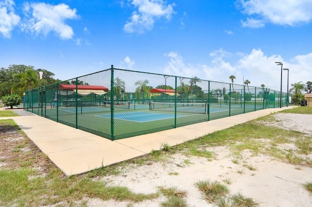 view of tennis court