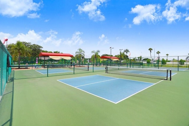 view of tennis court