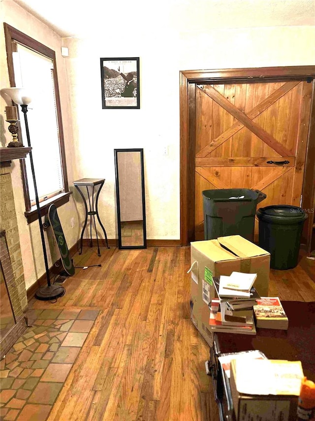 misc room featuring hardwood / wood-style floors