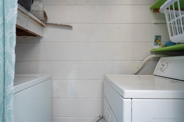 laundry area with washer and dryer