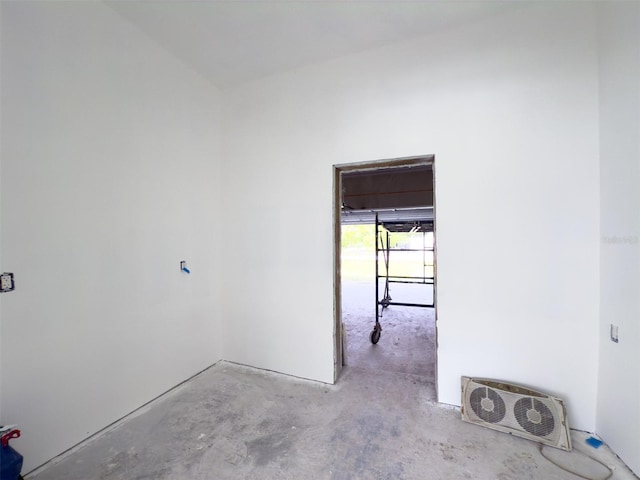 view of spare room