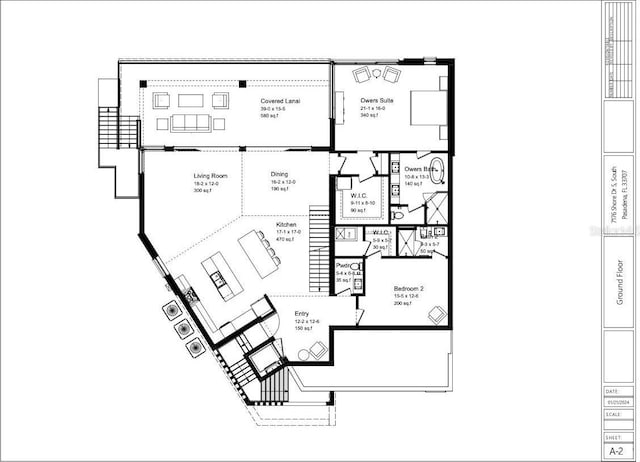 7176 S Shore Dr, South Pasadena, FL 33707 - view of floor plan / room layout